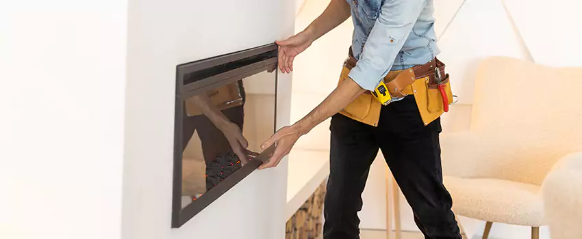 Metal Fireplace Installation in Springboro, Ohio