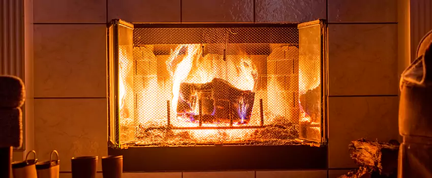 Mendota Hearth Landscape Fireplace Installation in Springboro, Ohio